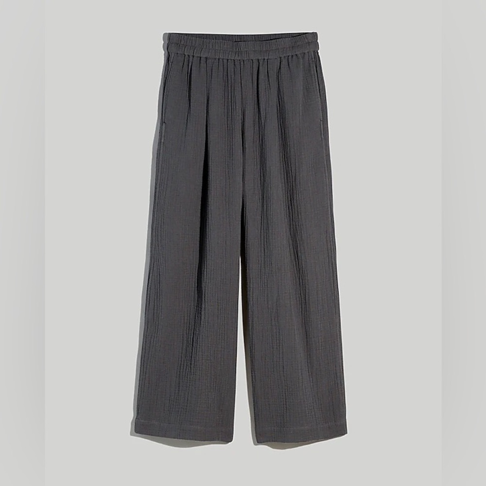 The Tall Untailored Wide-Leg Crop Pant in Lightspun